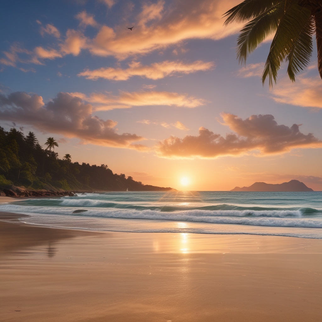 Beautiful beach scenery